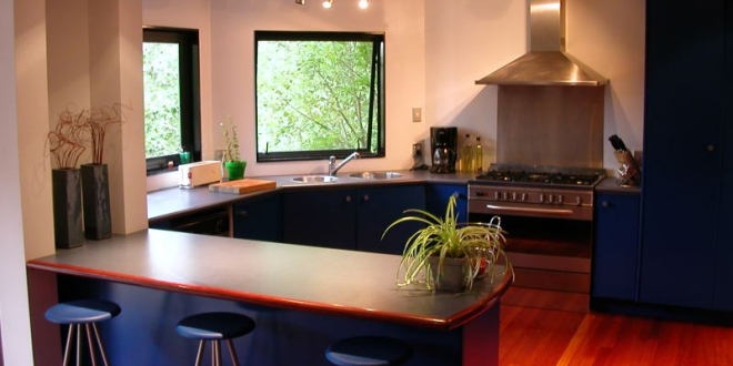 cucina a vista, soggiorno con cucina a vista