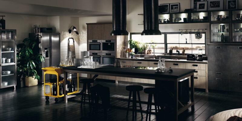 cucina in stile industriale