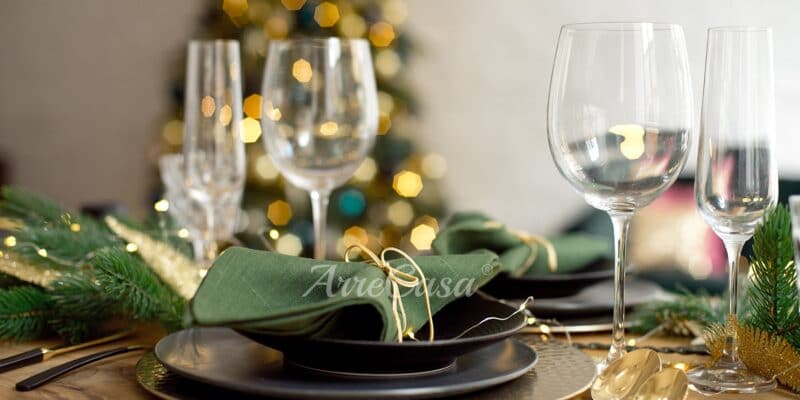 apparecchiare tavola natale