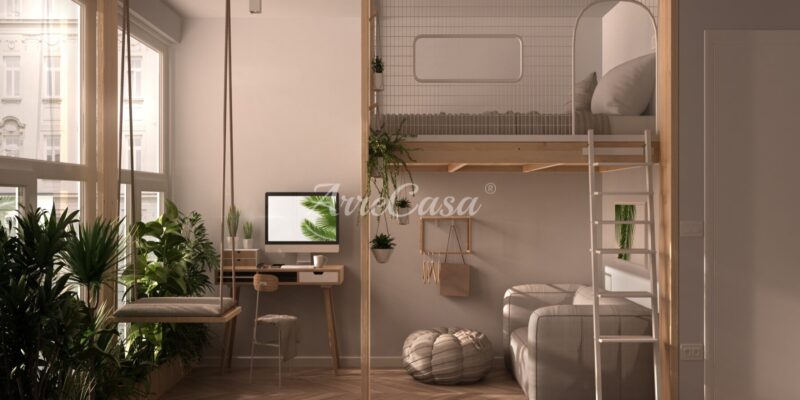 Idea arredo per un monolocale