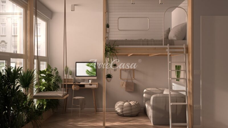 Idea arredo per un monolocale