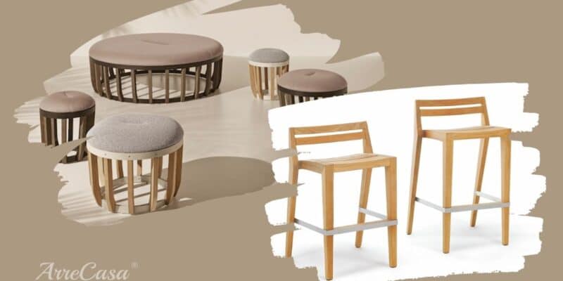 Swing pouf e Ribot sgabello