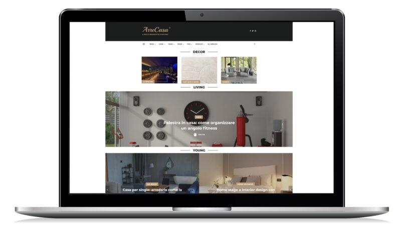 arrecasa, rivista arredamento online, nuovo sito