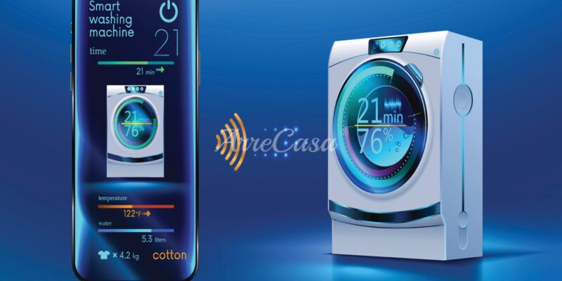 Lavatrice Smart con connessione wireless e app mobile
