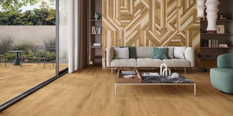 Lineo Honey e decoro Row di Ceramiche Keope