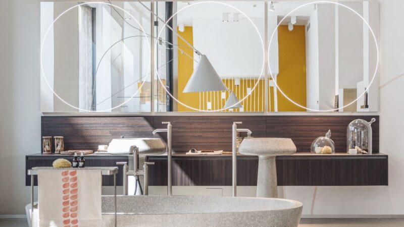 Installazione Mesh Topology di Agape alla Milano Design Week