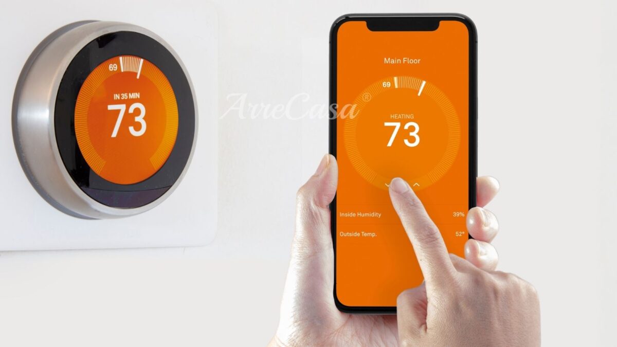 Controllare il termostato intelligente tramite applicazione mobile