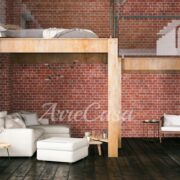 Arredare un monolocale con soppalco in stile minimal industrial