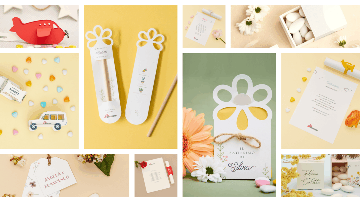 portaconfetti, pergamene solidali, bomboniere solidali, Medici Senza Frontiere